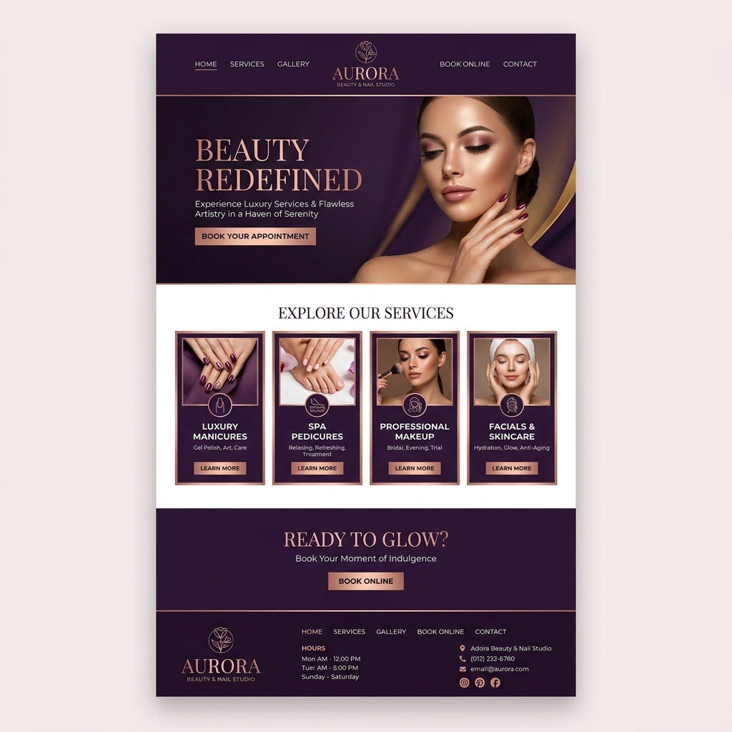 Beauty Salon Website Template