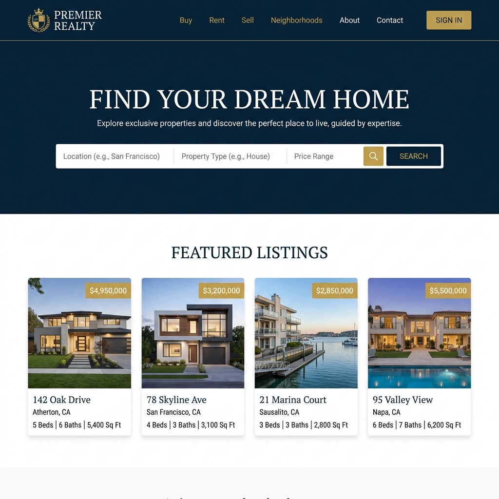 Real Estate Website Template